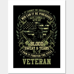 VETERAN T-Shirt Posters and Art